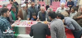 مراسم استقبال وتشیع شهید گمنام دفاع مقدس درسفیدشهر 