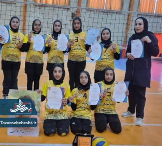 دختران والیبالیست آران و بیدگل باز هم افتخار آفریدند